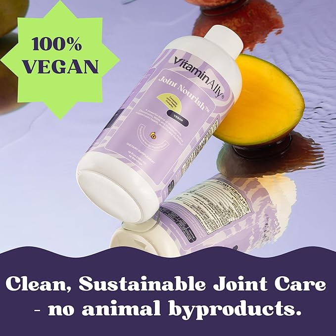 Joint Nourish – 100% Vegan Liquid Joint Supplement | Vegan Glucosamine Chondroitin MSM Hyaluronic Acid &amp Vitamin C | Mango-Peach | Supports Joint Mobility Cartilage &amp Skin | Sugar-Free16