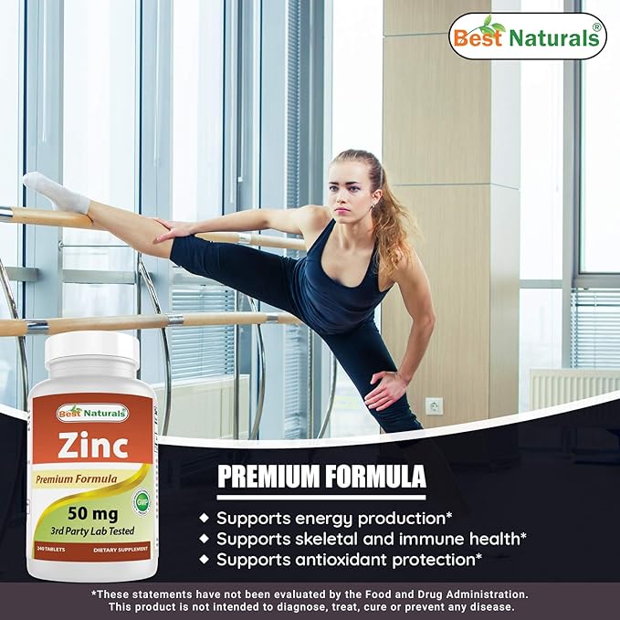 Best Naturals Bee Pollen Complex 1000 mg &amp Zinc Gluconate 50mg