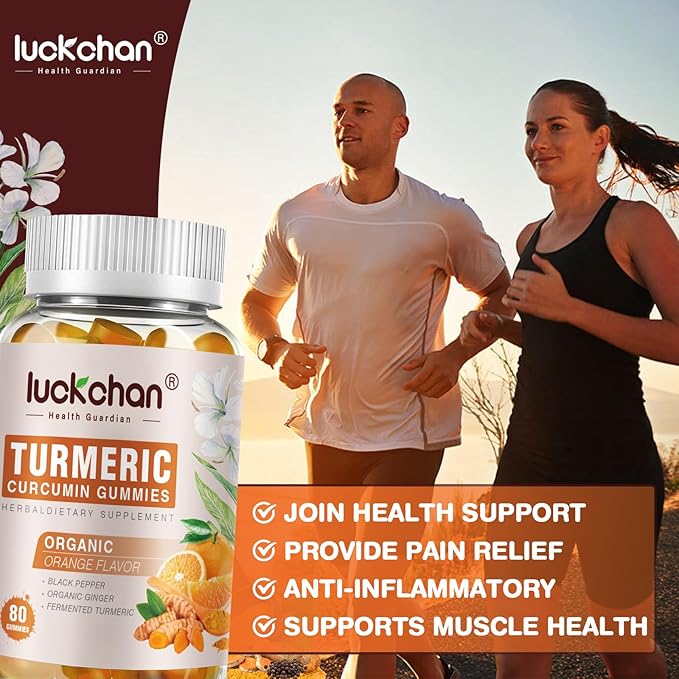 Turmeric and Ginger Gummies (2 Pack) - Turmeric Curcumin with Black Pepper &amp Ginger Supplements for Immune Support Healthy Skin - Vegan Turmeric Gummies for Adults - Gluten Free Low Sugar