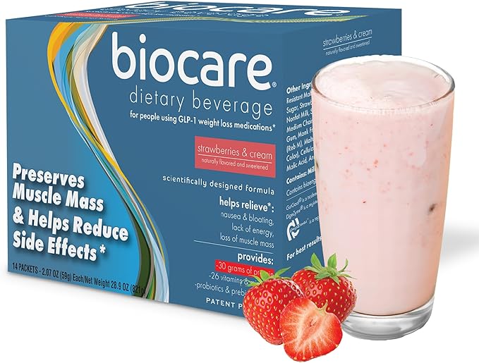 Biocare Strawberry Crème Shake 14ct