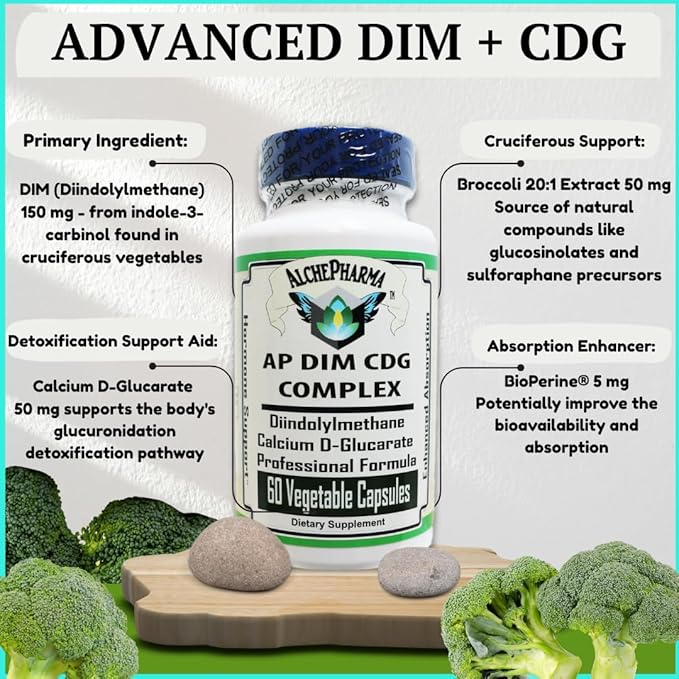 DIM-CDG Complex Professional Diindolylmethane Calcium D-Glucarate Formula