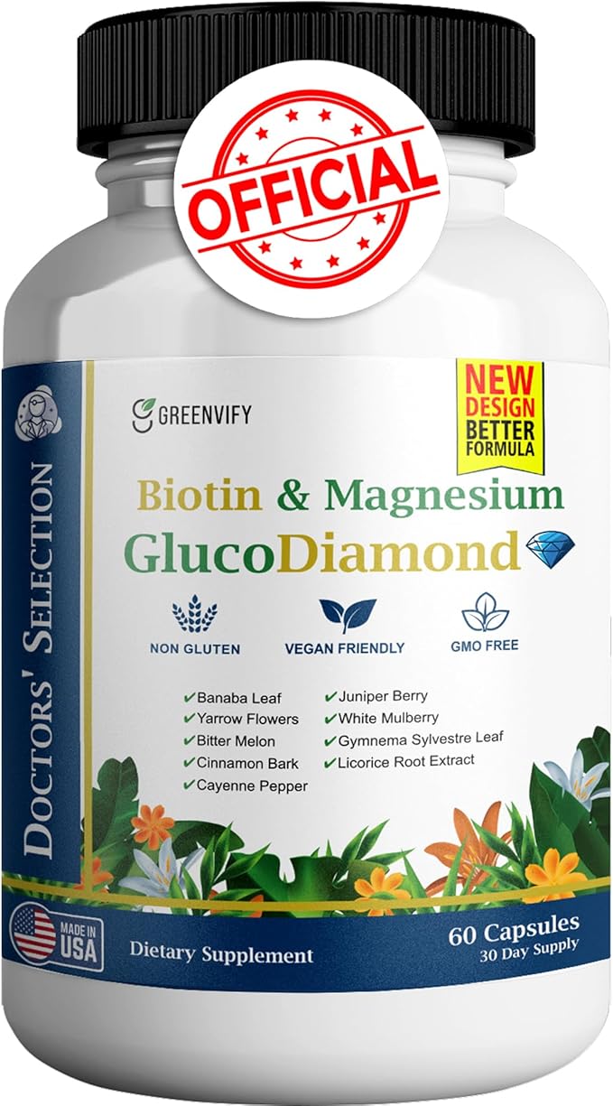 GlucoDiamond Banaba Leaf Extract Vitamin E Vitamin C Magnesium Zinc (1)
