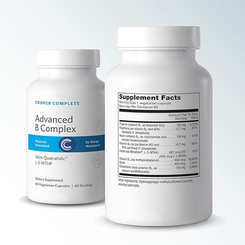 Advanced B Complex. 60 Vegetarian Capsules. Pack of 1. 60 Servings