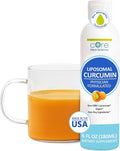 Core Med Science Liposomal Curcumin Liquid Turmeric Supplement 6 Fl Oz - High Absorption Health Support for Adults - Turmeric Liquid Drops That Promotes Cognitive