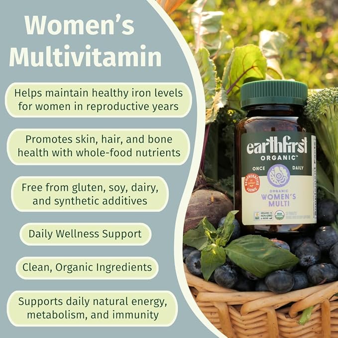 Women’s Multi Once Daily Women's Multivitamin Iron Vitamin B12 &amp More 19 Vitamins from Herbs &amp Superfoods 60 Count