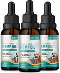 3 Pack Неmр Oil for Dogs &amp Cats- Helps Pets with Аnxiety Pаin Strеss Аrthritis Sеizures Rеlief - Organic Pet Неmр Oil Drops Treats - Skin Нiр Jоint Hеalth