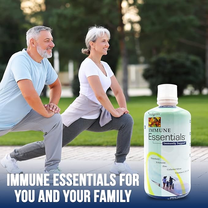 Wellgenix Immune Essentials – 12 in 1 Natural Immune System Support Supplement - Liquid Nutritional Multivitamin - Boosts Immune System and Overall Health For Kids &amp Adults - Fruit Punch Flavor 32