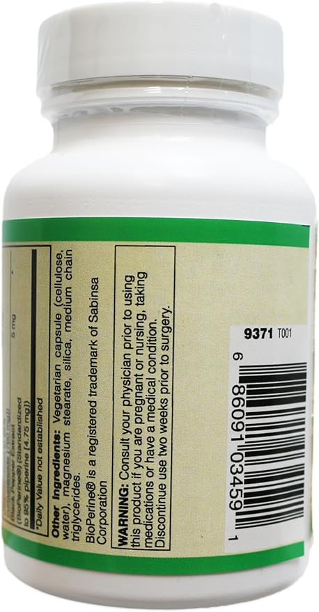 Extra Strength Turmeric 800 mg with Bioperine