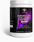 Aurora Luxe Collagen Peptides Powder - Vanilla - All Natural Premium Grass-Fed Bovine Collagen Powder - Types I &amp III Collagen Stevia Sweetened Non-GMO (10g per Serving)