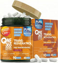 Trans Resveratrol Supplement with Quercetin Antioxidant and Healthy Aging Support Promotes Health Cellular Heart Brain &amp Immune Function 1500mg Vegan Natural Capsules 90 Count