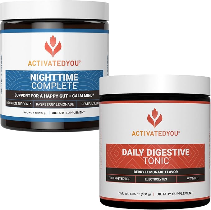 ACTIVATEDYOU Nighttime Complete and Daily Digestive Tonic Bundle