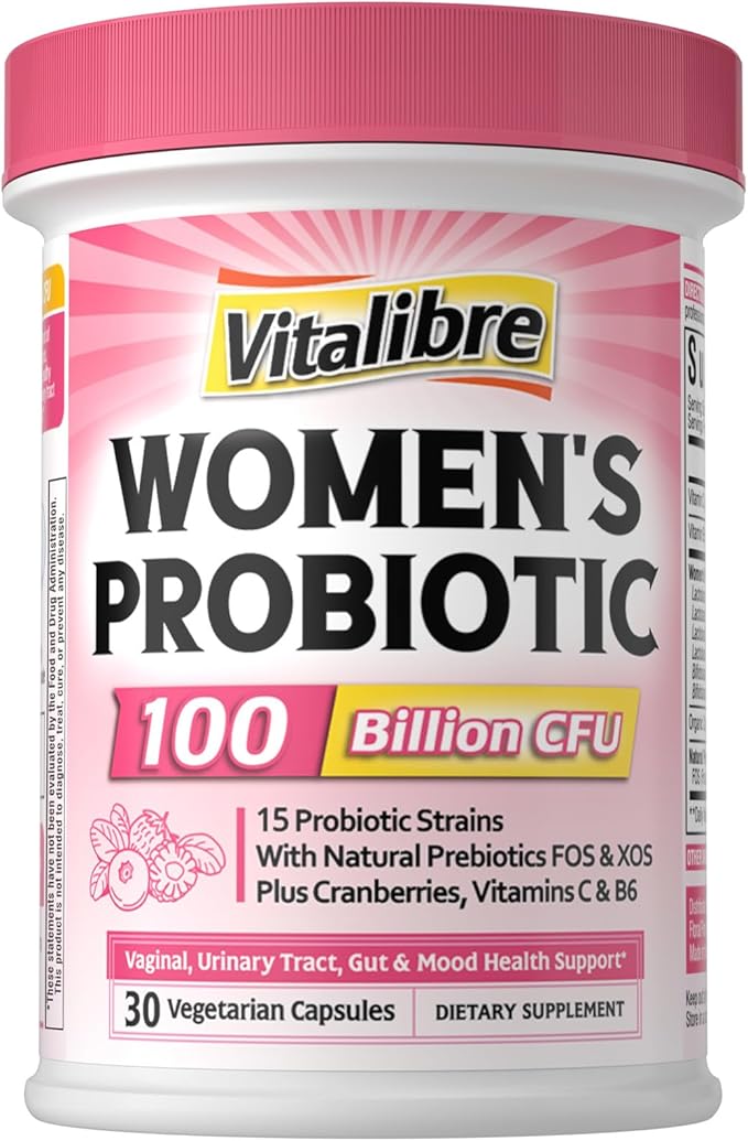 Probiotics for Women 100 Billion CFU 15 Strains 30 Capsules Magnesium Complex with Ashwagandha &amp L-Theanine 120 Capsules