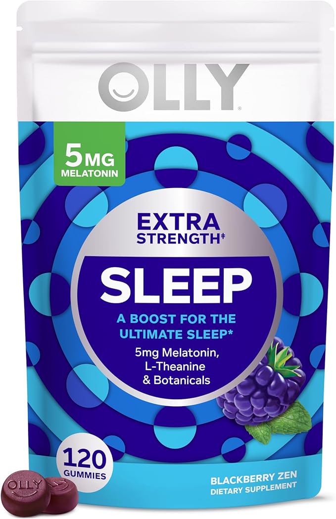 OLLY Sleep &amp Men's Multivitamin Gummies Melatonin Vitamins 120 Count