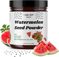 I Am Joy co. Watermelon Seed Protein Powder | Pure Pesticide-Free Nutrient Dense Protein Rich High in Magnesium Iron &amp Zinc | Add to Tea &amp Smoothies | Non-GMO | Vegan | 16oz Jar