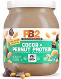 PB2 Performance Peanut Plant Based Vegan Protein Powder | 20g Complete Protein No Added Sugar Prebiotic Fiber | Dairy Free Certified Vegan Non-GMO and Gluten Free [Peanut with Dutch Cocoa 2lb]