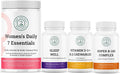 Women's Daily Essentials Bundle - Complete Nutrition Bone Support Energy Boost &amp Sleep Well