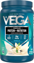 Vega Protein + Nutrition - 20g Plant-Based Pea Protein Vanilla 18 Servings Vegan Keto Superfood Antioxidant-Rich Gluten Free Dairy Free Low Carb 1.3lbs (Packaging May Vary)