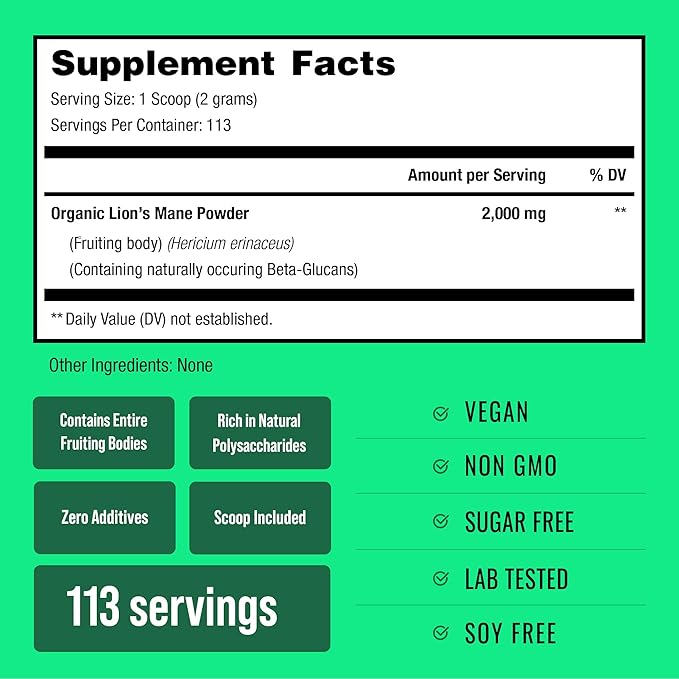 NutraChamps Beet Root Powder &amp Lion's Mane Powder. Powerful Circulation &amp Adaptogen Blends