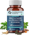 Generic Multivitamin Tablets for Men and Women with Probiotics Supplement - 30 Veg Tablets