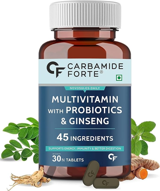 Generic Multivitamin Tablets for Men and Women with Probiotics Supplement - 30 Veg Tablets