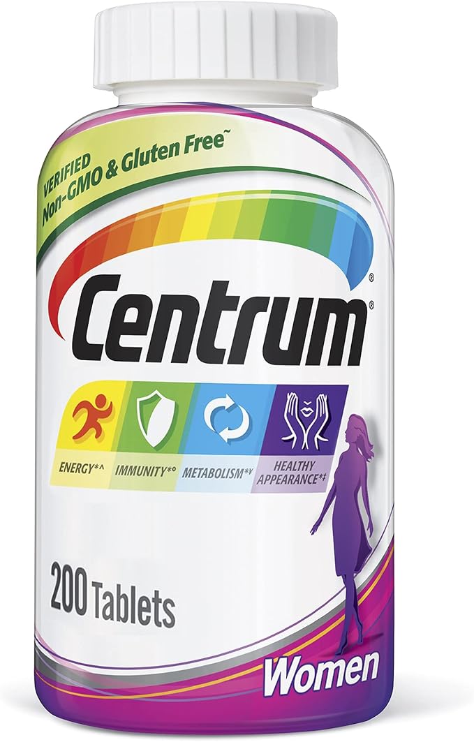 Centrum Women Multivitamin / Multimineral Supplement Tablet Vitamin D3 (200 Count) (Package May Vary)