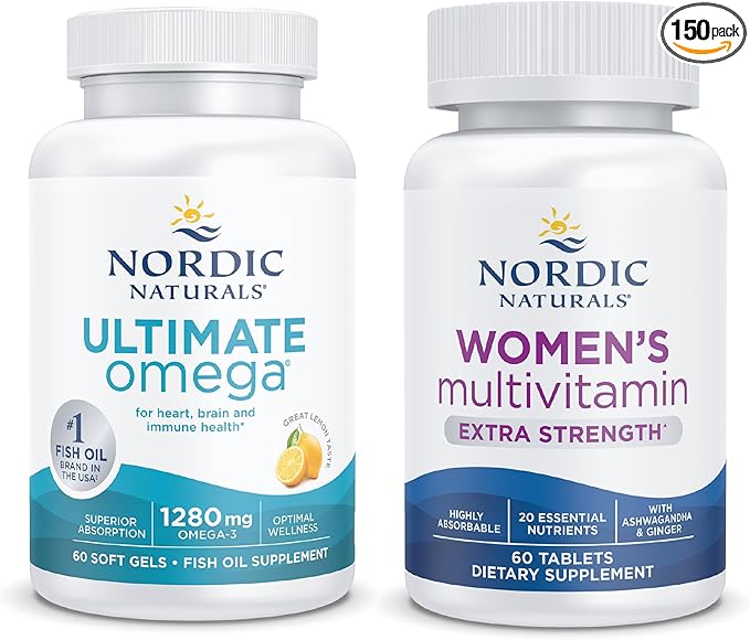 Nordic Naturals Starter Pack - Women's Multivitamin Extra Strength Ultimate Omega
