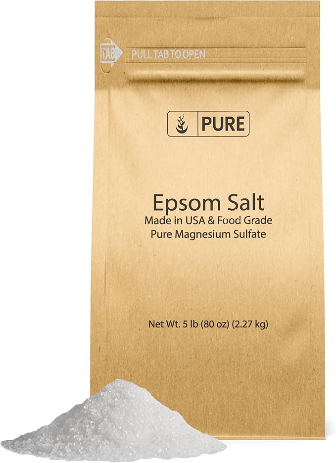 Pure Original Ingredients Magnesium Bundle Epsom Salt Magnesium Oil Spray Pure &amp Unscented