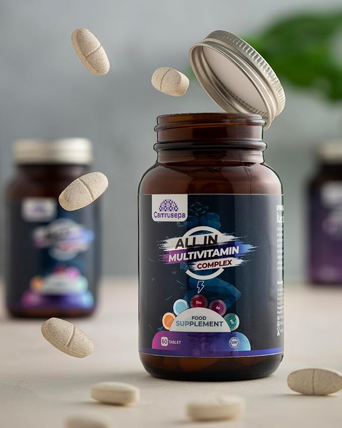 All in Multivitamin Complex – Daily Tablet with Calcium Iron Zinc Vitamin C B Complex D3 E A &amp More – Complete Daily Nutritional Support for Adults – 60 Tablets | 60 Day Supply