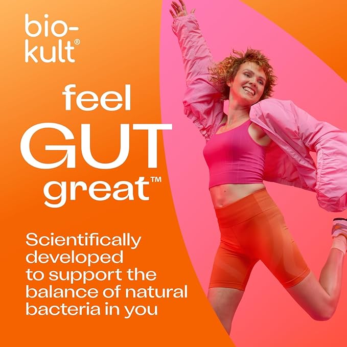 Bio-Kult Gut Health Probiotic Supplement 14 Strains Probiotics for Women &amp Men Immune Support Digestive Health Shelf-Stable Non-GMO and Gluten-Free Capsules 60 Count (Pack of 1)