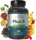 Plus B 11-in-1 Beadlet Capsule – Complete B-Complex with B1 B2 B3 B5 B6 B7 B9 B12 – Timed Release for Energy Vitality Brain Heart Immune Mood &amp Overall Wellness