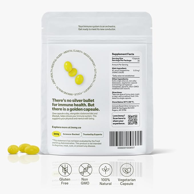 IMMY Immune Supplement for Mood Support and Gut Health 180 ct. - Supports Joint Relief Focus &amp Mood Support Natural Calming Aid