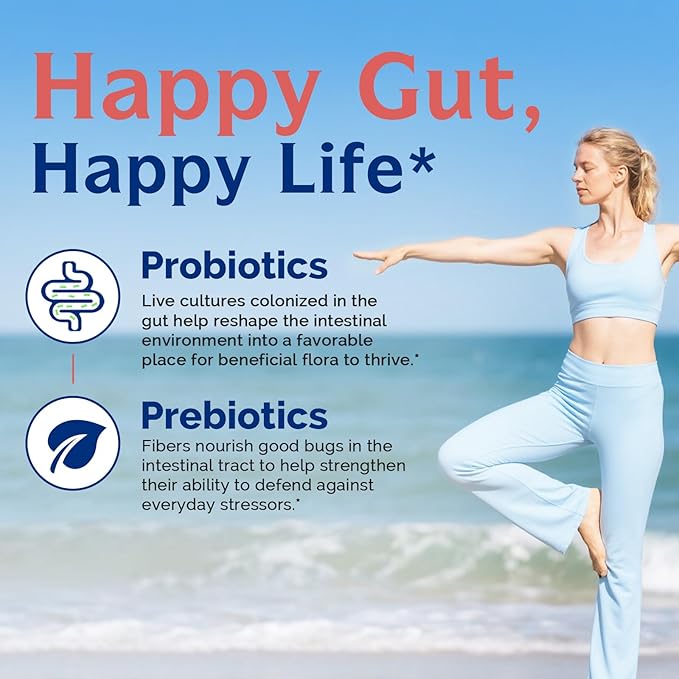 Innate Vitality Probiotic Bundle: 120B &amp 30B CFU Options with Prebiotics. Supports Gut Health Relief from Bloating &amp Gas. Delayed Release Vegan (60 Capsules)