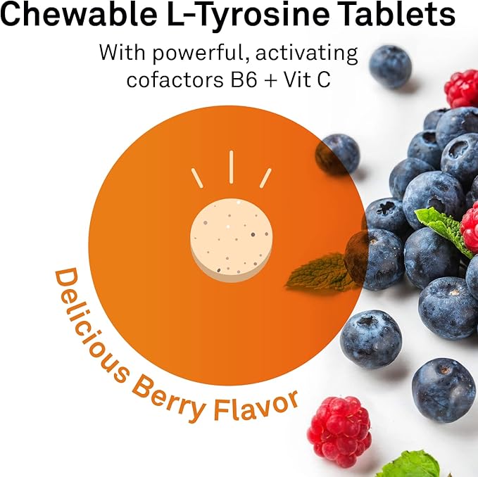 Neuroscience AttenTrex - Chewable Brain Supplements for Memory and Focus for Adults &amp Kids - Supports Dopamine Epinephrine &amp Norepinephrine for Natural Energy Attention &amp Cognitive Clari