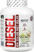 PERFECT SPORTS Diesel 100% New Zealand Whey Protein Isolate | Stevia Sweetened No Artificial Ingredients Keto | 0g Carb 0g Fat 26g Protein | 5 Pounds (Honeydew Melon Bubble Milk Tea)