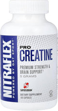 GAT SPORT Pro Creatine Capsules Strengh Wellness Brain Health Enhanced Absorption 5 Grams 150 Veggie Capsules