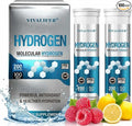 Hydrogen Water Tablets 100 Count (Lemon &amp Raspberry Flavor) - High PPM Molecular Hydrogen &amp Elemental Magnesium Supplement - Dissolvable H2 Generator for Energy Muscle Recovery &amp Hydratio
