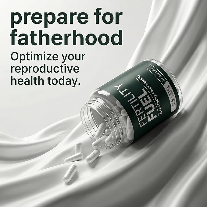Fertility Fuel – Male Fertility Supplements - Mens Fertility Supplement &amp Fertility Supplements for Men - Support Reproductive Health - 90 Capsules - Alternative to Mens Prenatal Vitamins