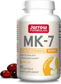 Jarrow Formulas MK-7 90 mcg - Bioactive Form of Vitamin K2-90 Servings (Softgels) - for Bone &amp Cardiovascular Health - Vitamin K2 MK-7 Dietary Supplement - Gluten-Free