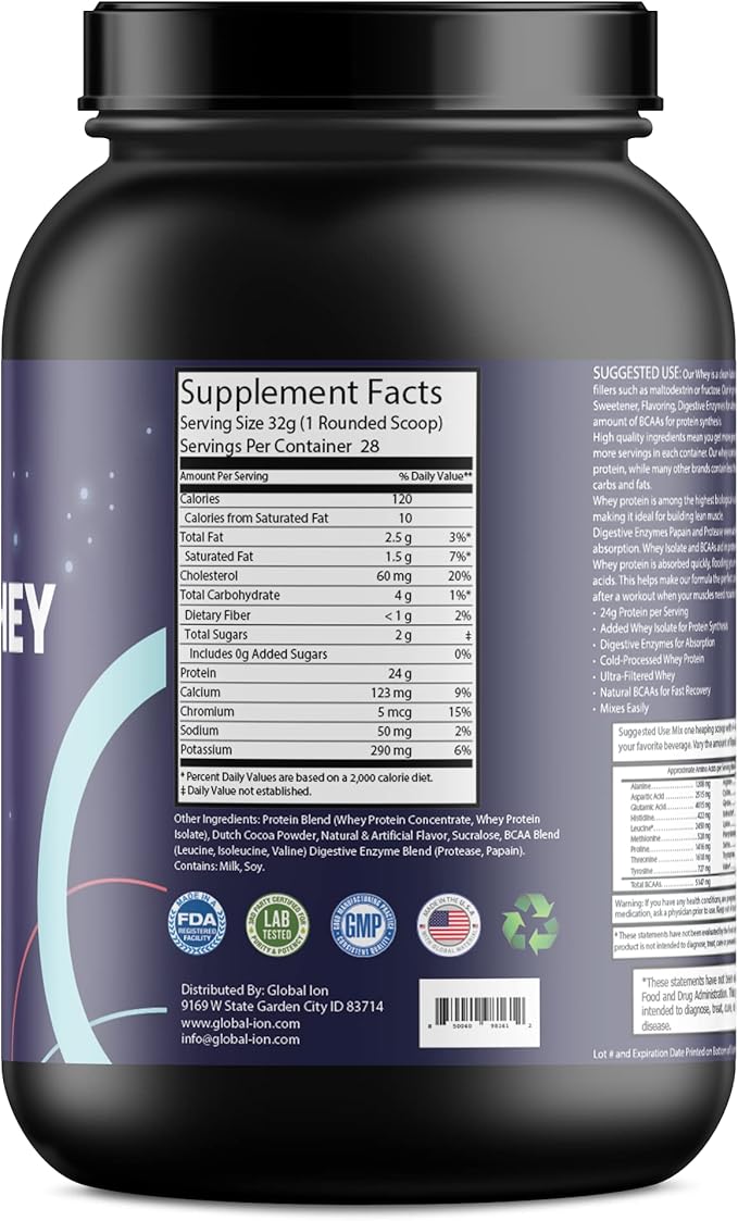 Global Ion 2lb Whey Protein Chocolate