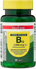 Vitamin B12 Timed-Release Spriing Vallley Tablets Dietary Supplement 1000 Mcg - 300 Count (Pack of 1)