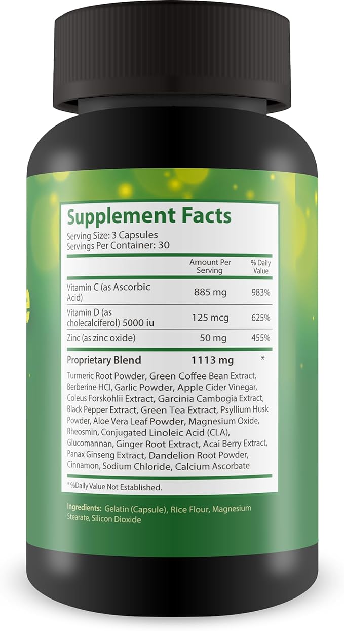 Green Coffee Trick Detox Cleanse - Green Coffee Bean Extract Turmeric Green Tea Extract Garcinia Cambogia Extract &amp More - Supercharge Your Gut with This Herbal Colon Cleanse &amp Meta Balance