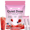 Quiet Dose calm magnesium powder cortisol reducer supplement calming drink powder with Magnesium Glycinate Ashwagandha L-Theanine Vitamin D3 | Vegan Non-GMO Berry Flavor