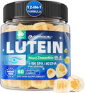 Lutein 20mg 40mg and Zeaxanthin Supplements for Eyes Lutein Gummies with Omega 3 Saffron Zinc Bilberry &amp Goji Berry for Vision Support - Eye Vitamins Gummies for Seniors - Vegan Sugar Free 6