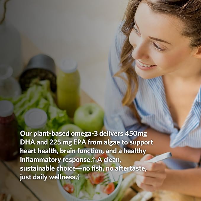 Cooper Complete Advanced Omega-3 Plant-Based Vegan Softgels 675mg Omega-3 225 mg EPA &amp 450mg DHA 30 Servings