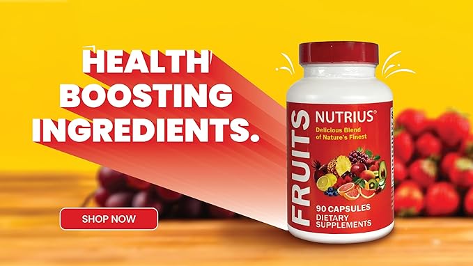 Nutrius Fruits Delicious Blend of Nature's Finest - 90 Capsules Dietary Supplements