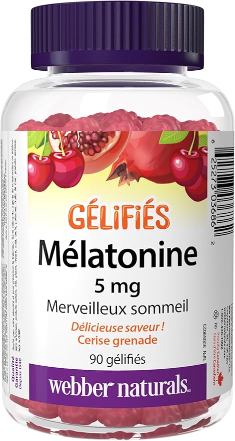 Webber Naturals Melatonin 5 Mg Gummy 90 Count