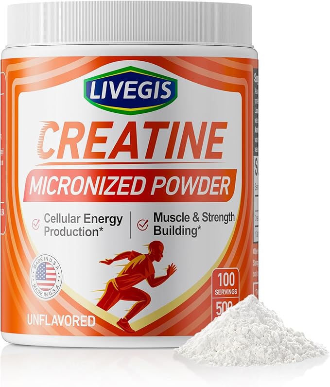 Creatine Creatine Monohydrate Keto Friendly Unflavored - Support Muscles Cellular Energy and Cognitive - 17.63 Oz(500g) - 100 Servings (500g)