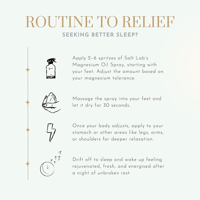 Magnesium Oil Spray Gift for Relaxation Topical Magnesium Spray for Adults Non Sticky Formula Supports Restful Sleep Easy to Apply &amp Quick Drying Fragrance Free Made in Australia
