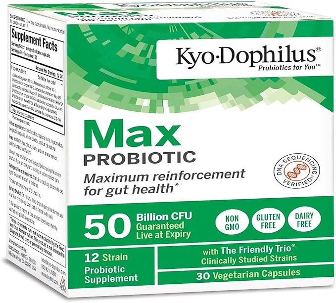 Kyo-Dophilus Max Probiotics 30 Vegetarian Capsules