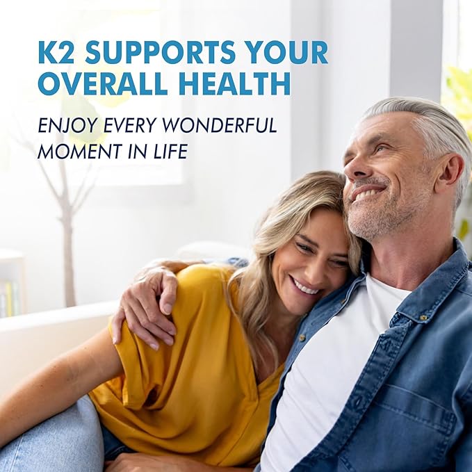 Vitamin K2 Gummies MK-7 200 mcg &amp MK-4 500 mcg for Women &amp Men Sugar Free Perfect 2-IN-1 Full Spectrum Vitamin K2 Supplement for Bone He❤rt Promotes Calcium Absorption Brain Teeth Immune